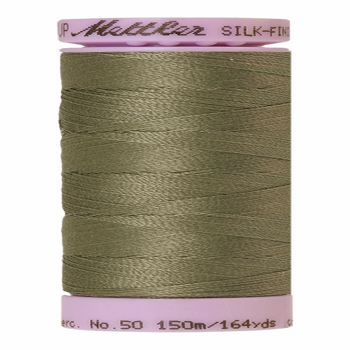 Mettler Silk-finish 50wt Solid Cotton Thread 164yd/150m Sage