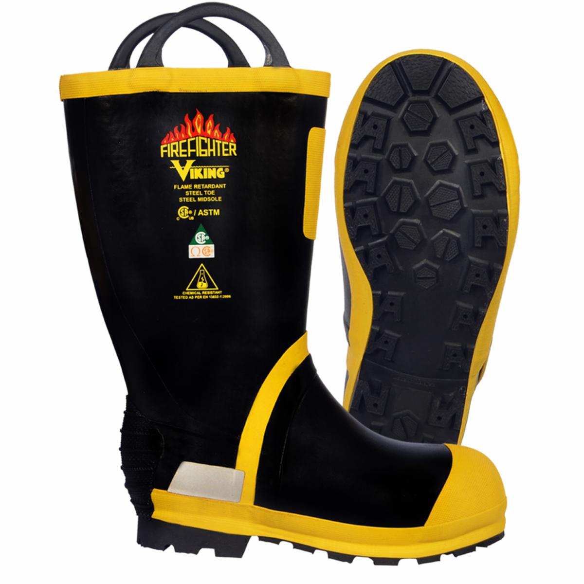VW90 Viking Firefighter Felt Lined Boots