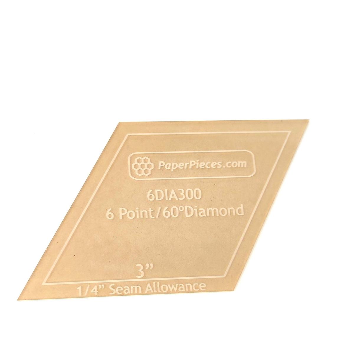 Acrylic Template - 6 Point - 60 Degree Diamond 3