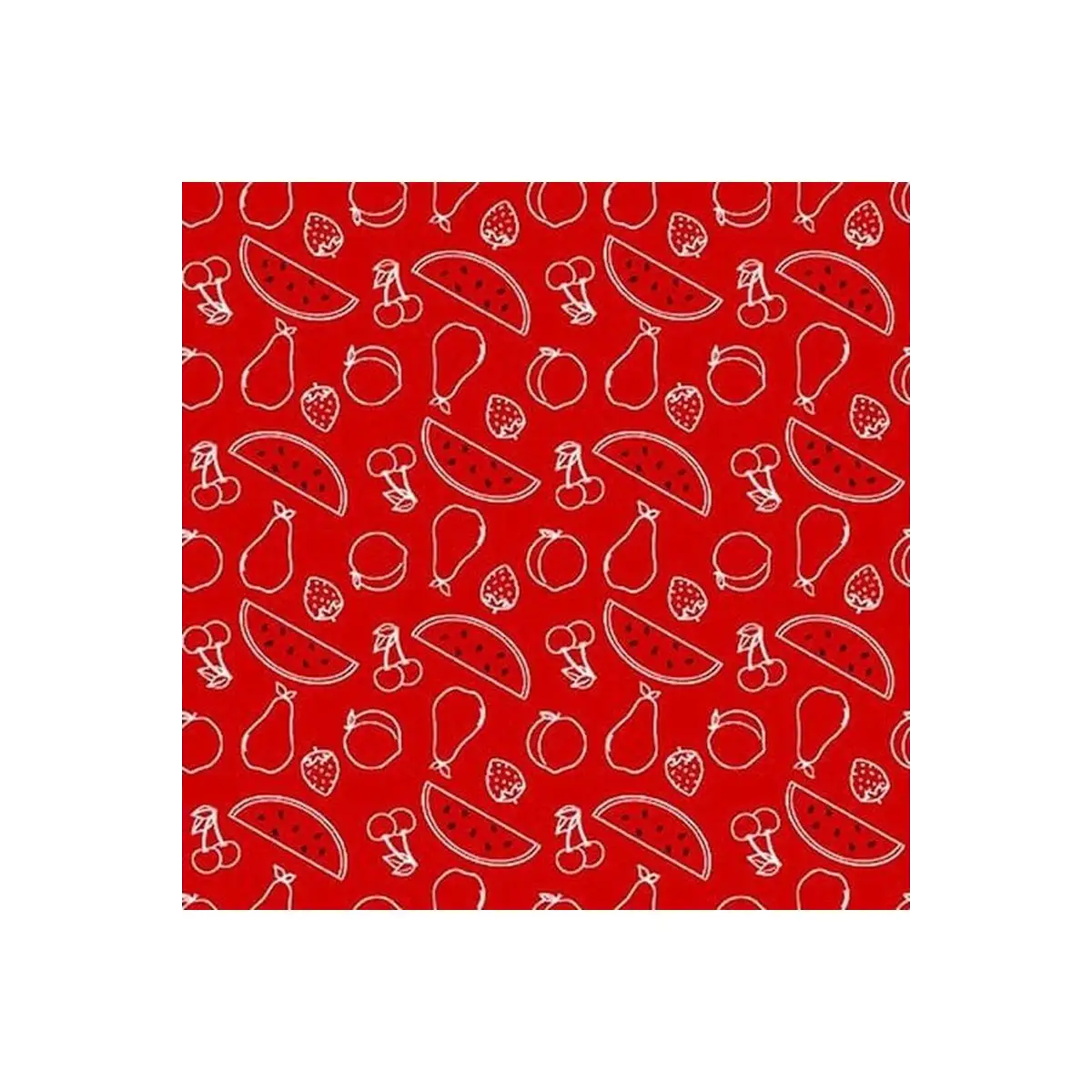 Henry Glass & Co. Fabrics, Country Fresh Collection - Fresh Fruits Outlined - 9891-80* (Sold By 1/2 Meter)