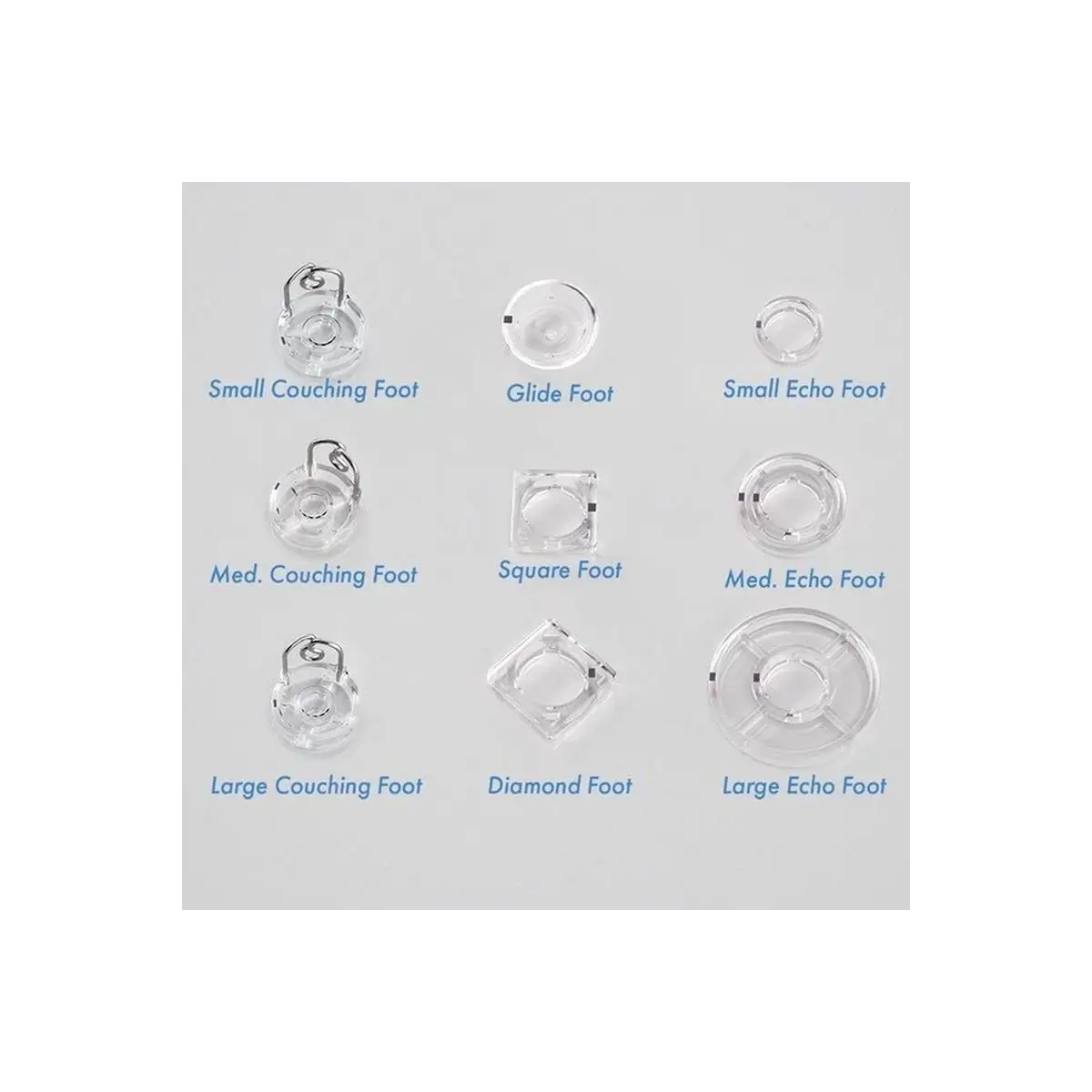 Q'nique 9 Piece Plastic Foot Set