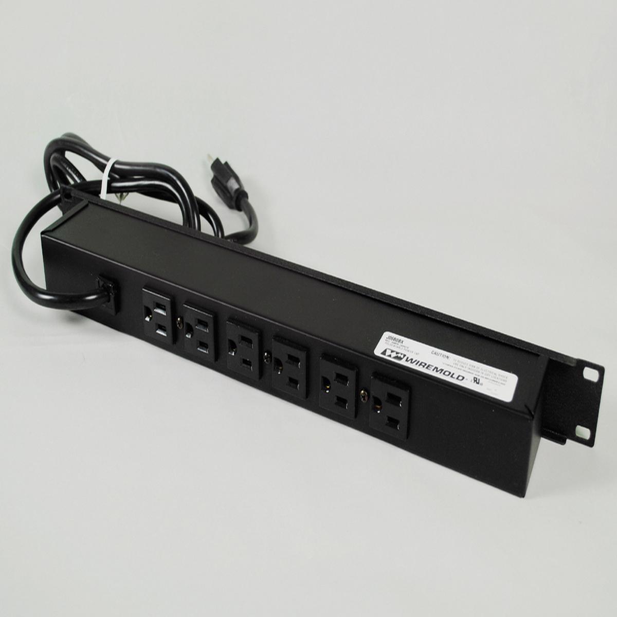 Rack Mount 120V/15A/6 rear O/L /6' cord