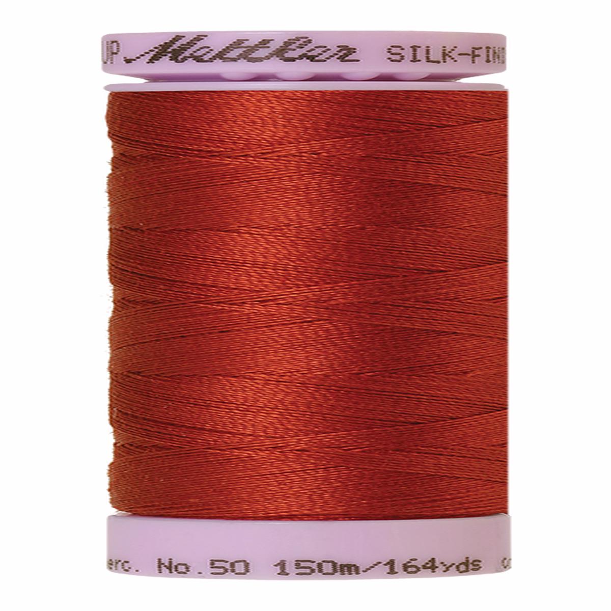 Mettler Silk-finish 50wt Solid Cotton Thread 164yd/150m Brick