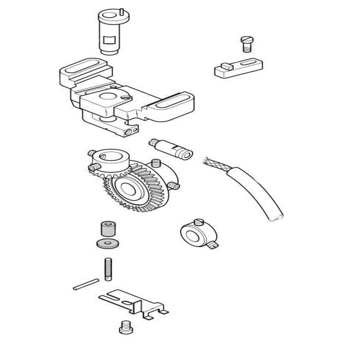 Hook Bracket with Gears, Pfaff #91-141550-71