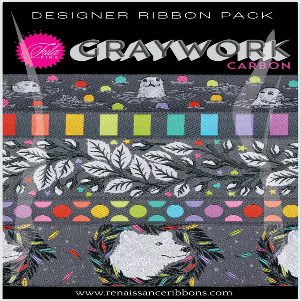 RENAISSANCE RIBBONS - Tula Pink - Graywork, Designer Pack
