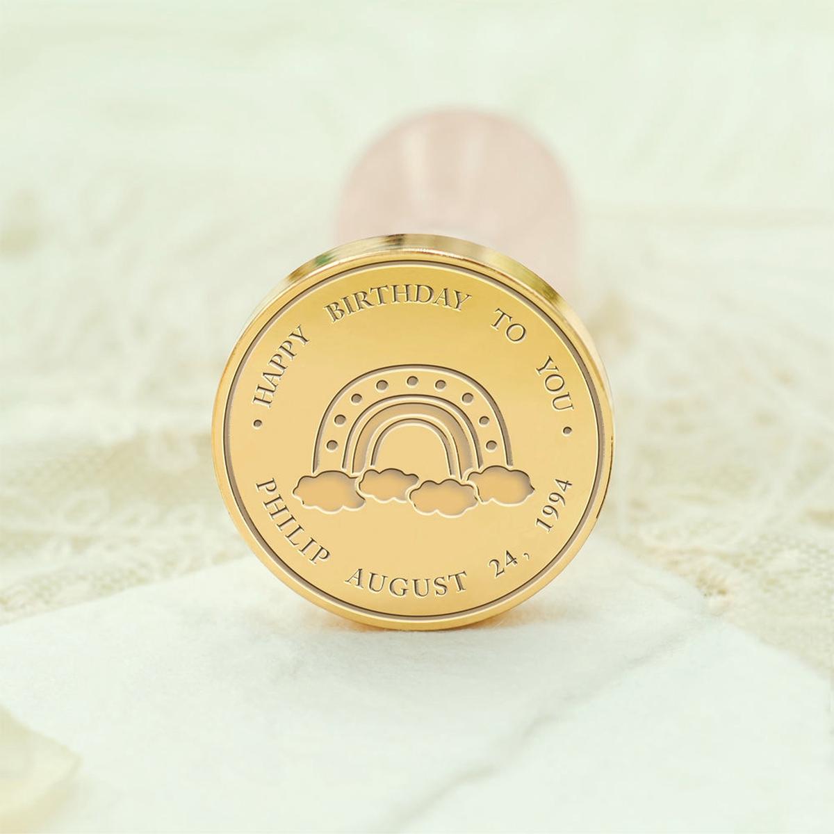 Birthday Bliss Custom Wax Seal Stamp - Style 14