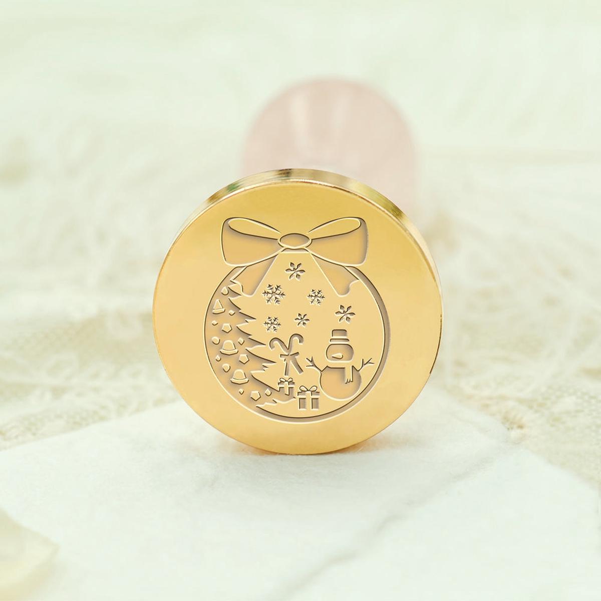 Snowman Crystall Ball Christmas Wax Seal Stamp