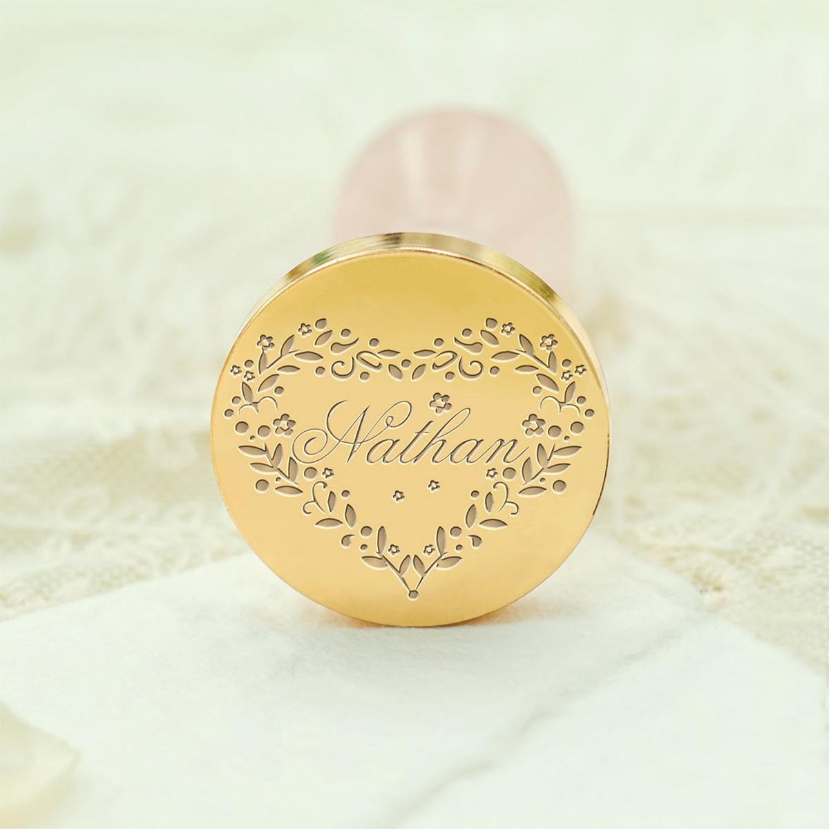Custom Name Wax Seal Stamp - Style 11