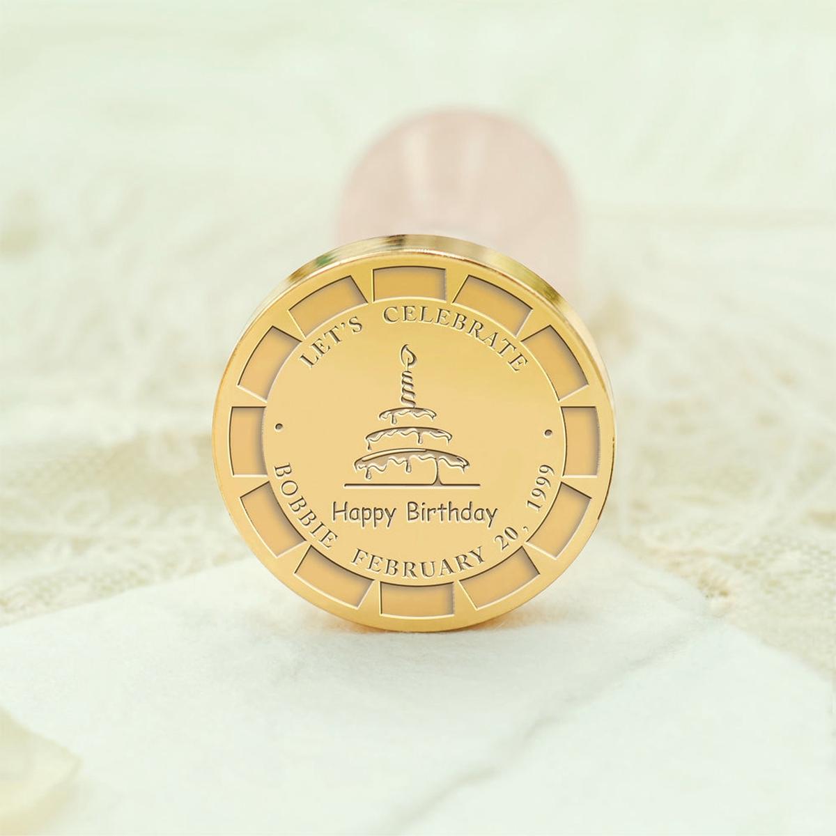 Birthday Bliss Custom Wax Seal Stamp - Style 5