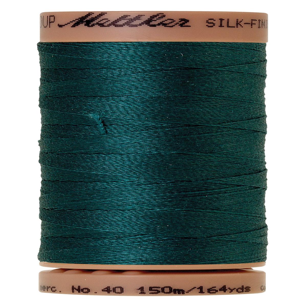 Mettler Silk-Finish 40wt Solid Cotton Thread 150M Spruce