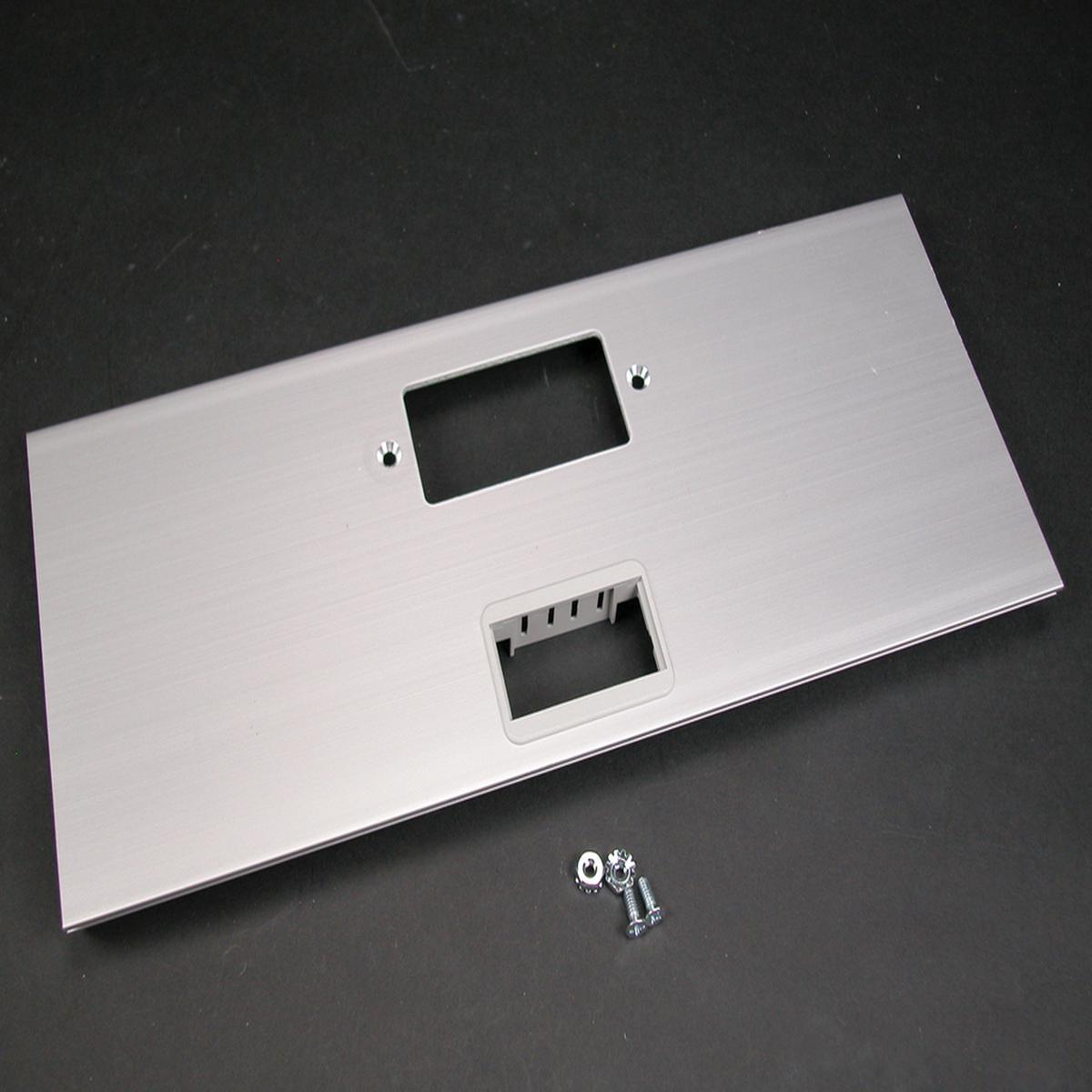 AL5200 Large Multi-Channel Raceway GFCI and 2A Mini Adapter Cover Plate