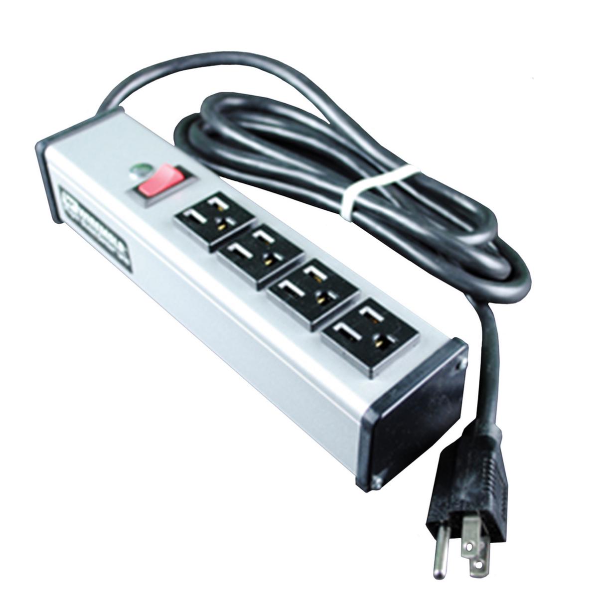 Plug-In Outlet Center Unit / 120V/15A/4 O/L /lighted switch/15' cord