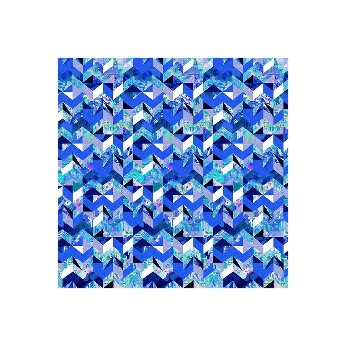 Henry Glass & Co. Fabrics, Kinetic Geometrics, Zig Zag Collage - 3094-77* (Sold By 1/2 Meter)