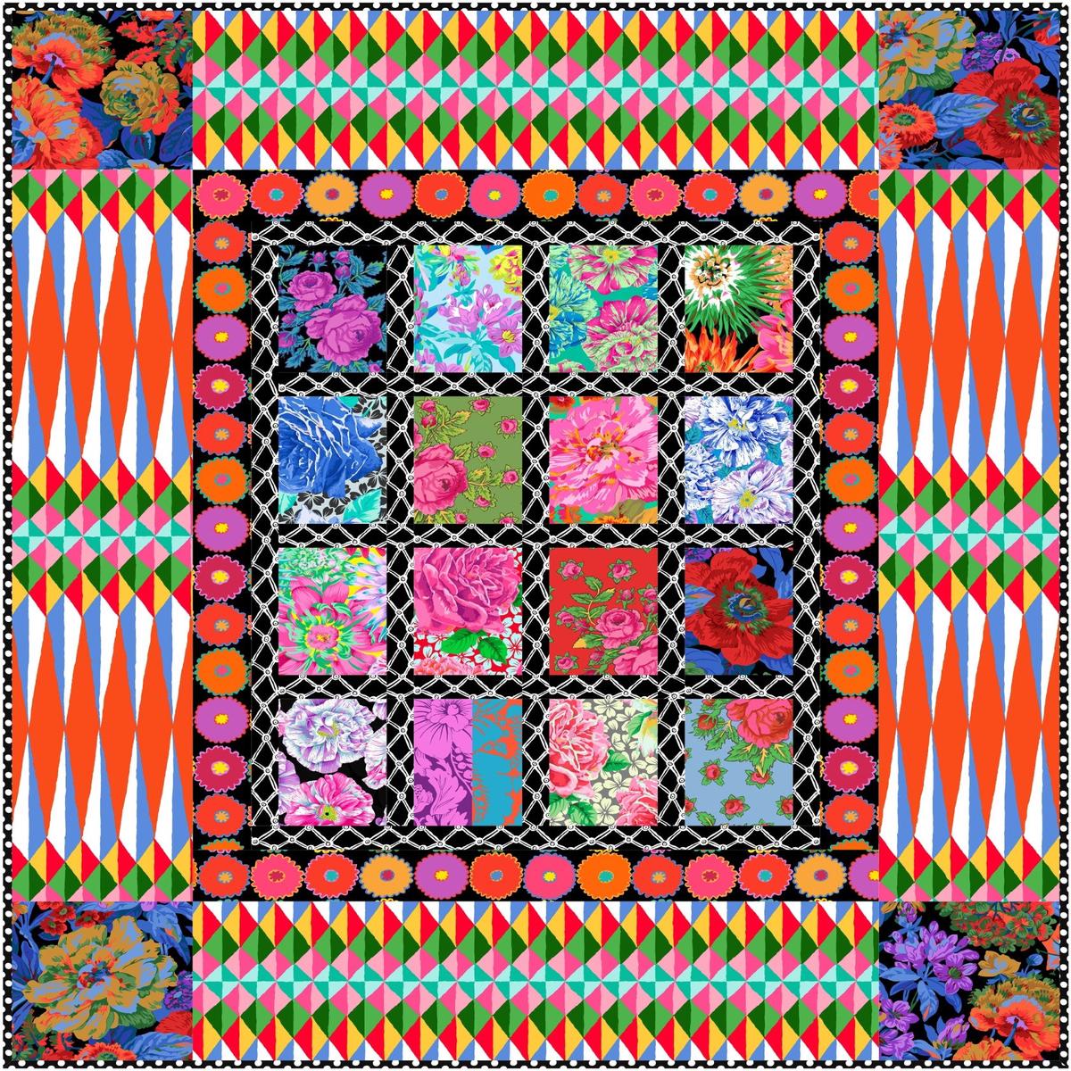 KAFFE FASSETT - February 2026 - Garden Plots Quilt Kit