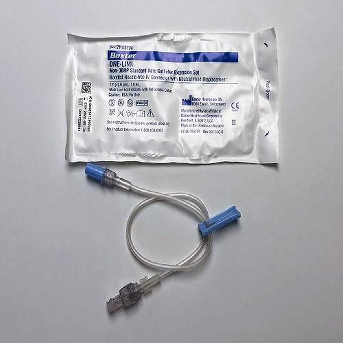 Tubing Extension Set 17 (42cm) Needle Free IV Connector