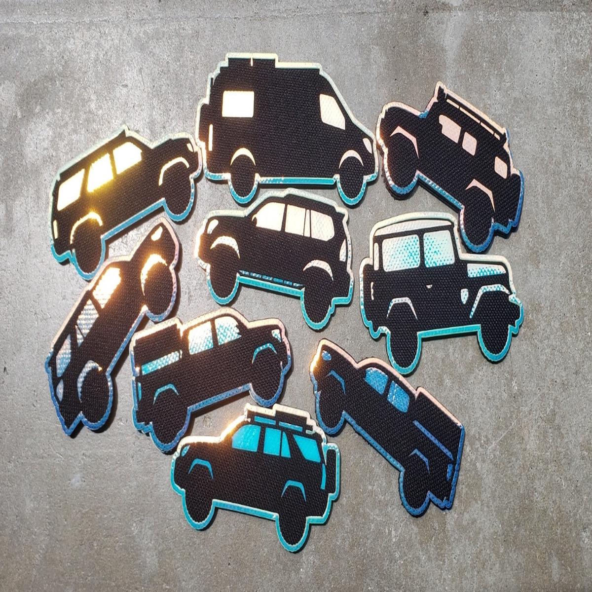 Hypercolor Laser Cut Off-Road Rig Silhouettes