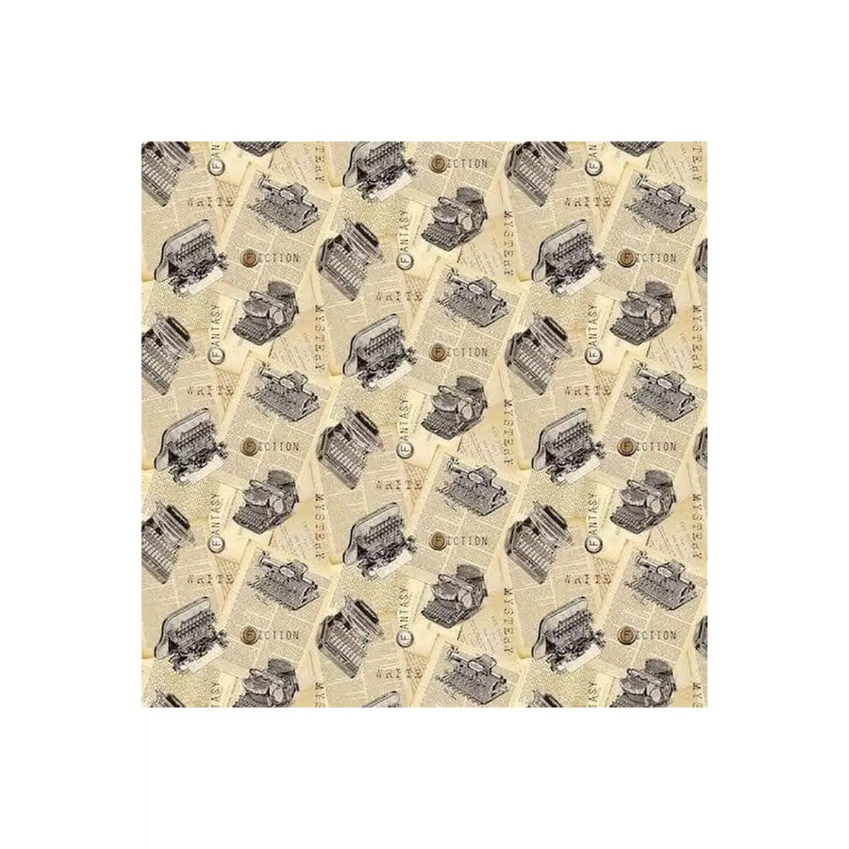 Northcott Fabrics, Cat Tales Collection - Typewriters - 24528-12* (Sold By 1/2 Meter)