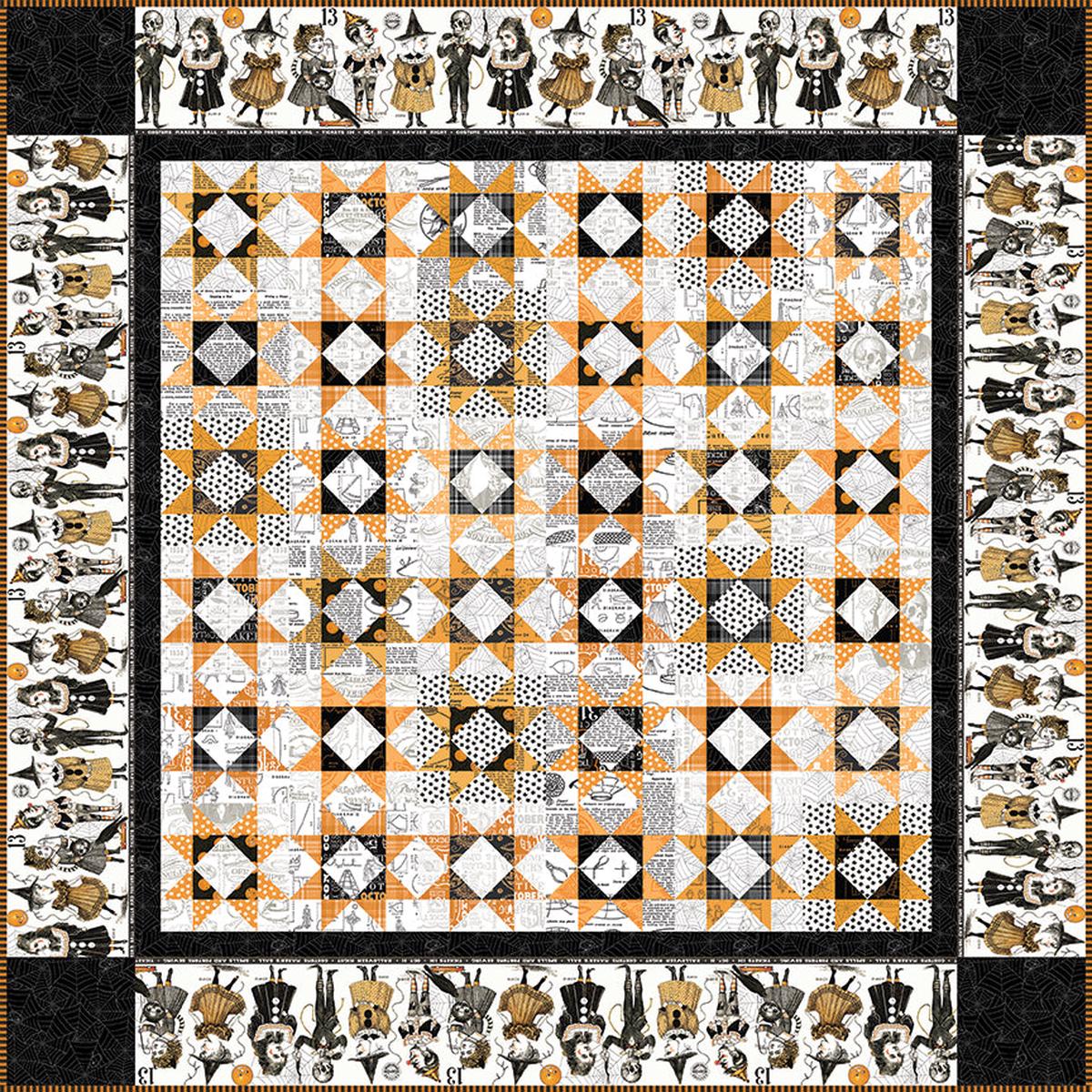 J. WECKER FRISCH - Costume Maker's Act II - Sawtooth Scene Quilt Kit