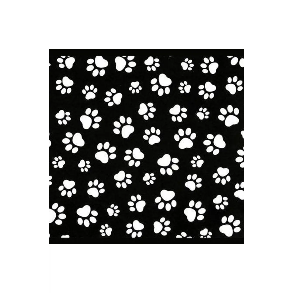 Timeless Treasures, Black/White Paw Prints (Sold By 1/2 Meter)