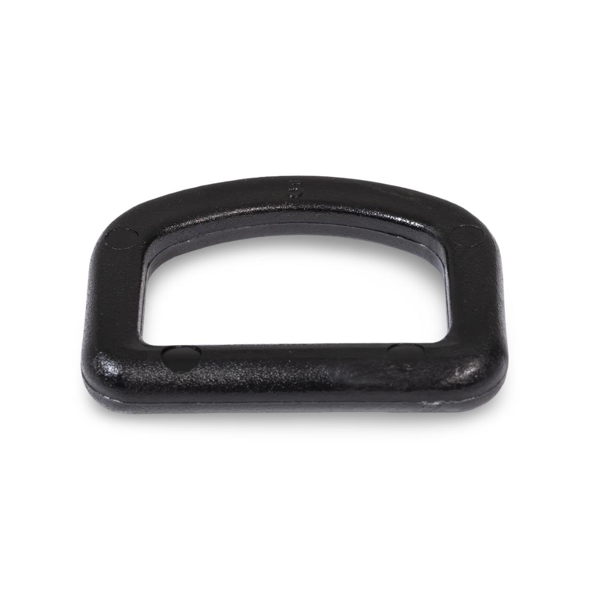 Heavy-Duty Black Acetal Classic D-Ring
