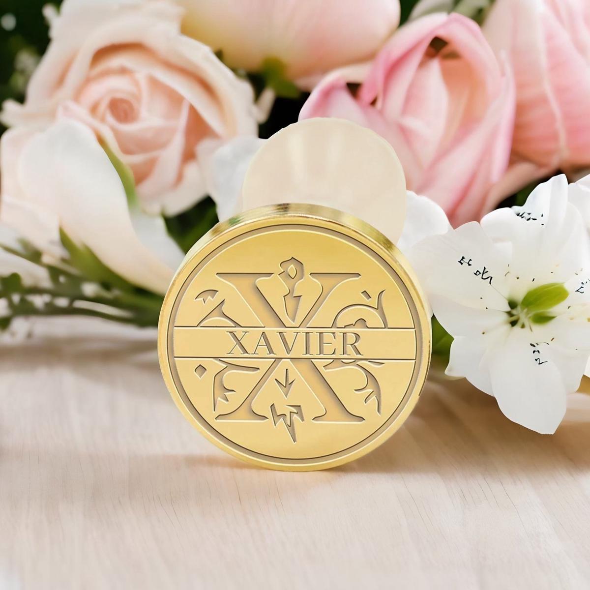 Custom Capital Letter Name Wax Seal Stamp - Letter X