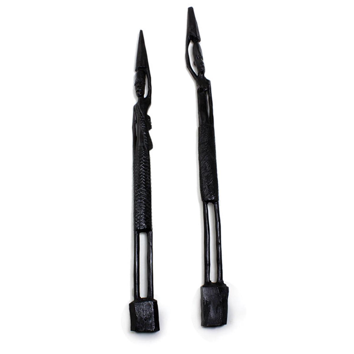Ebony Skeleton Wooden Figurines