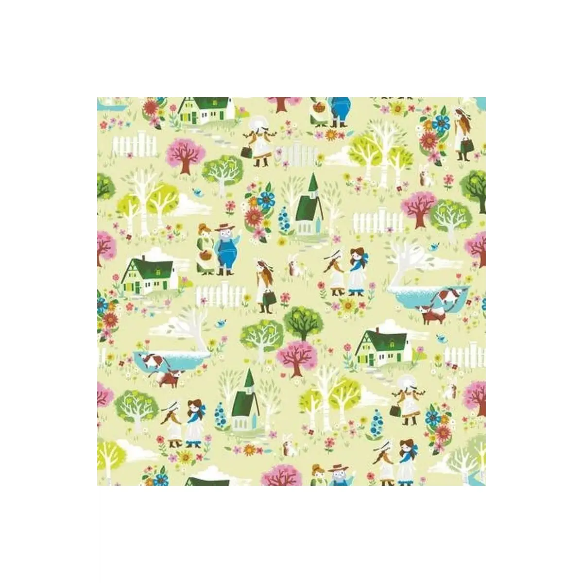 Riley Blake Designs, Kindred Spirits Collection - Town Ltgreen C8531R-LTGRE* (Sold By 1/2 Meter)
