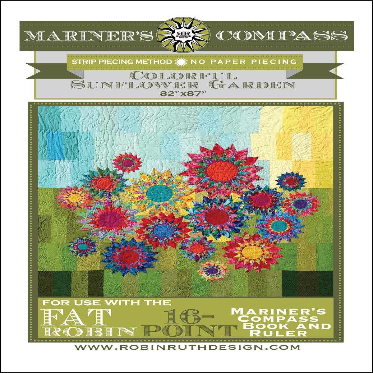 ROBIN RUTH DESIGNS - COLORFUL SUNFLOWER GARDEN PATTERN