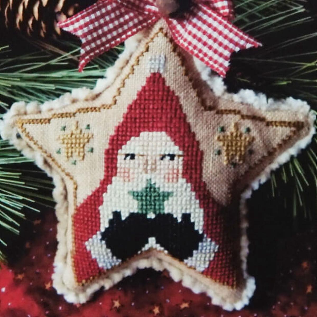 Santa Star Ornament