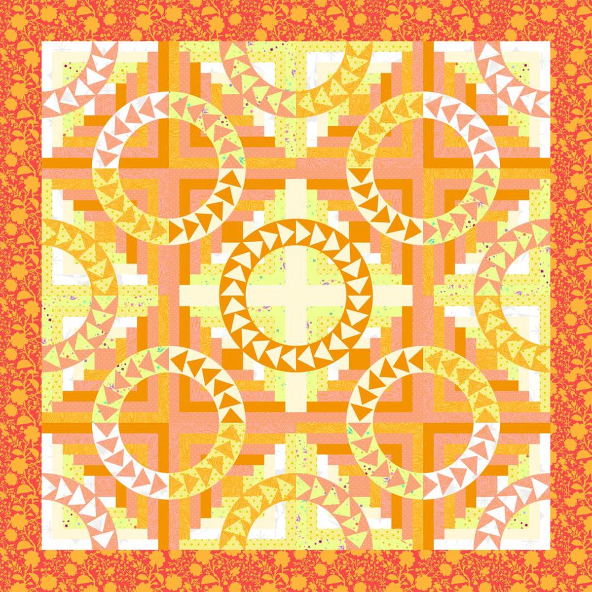 TULA PINK - TINY BEASTS & COLORS - THE BEACH HOUSE QUILT KIT