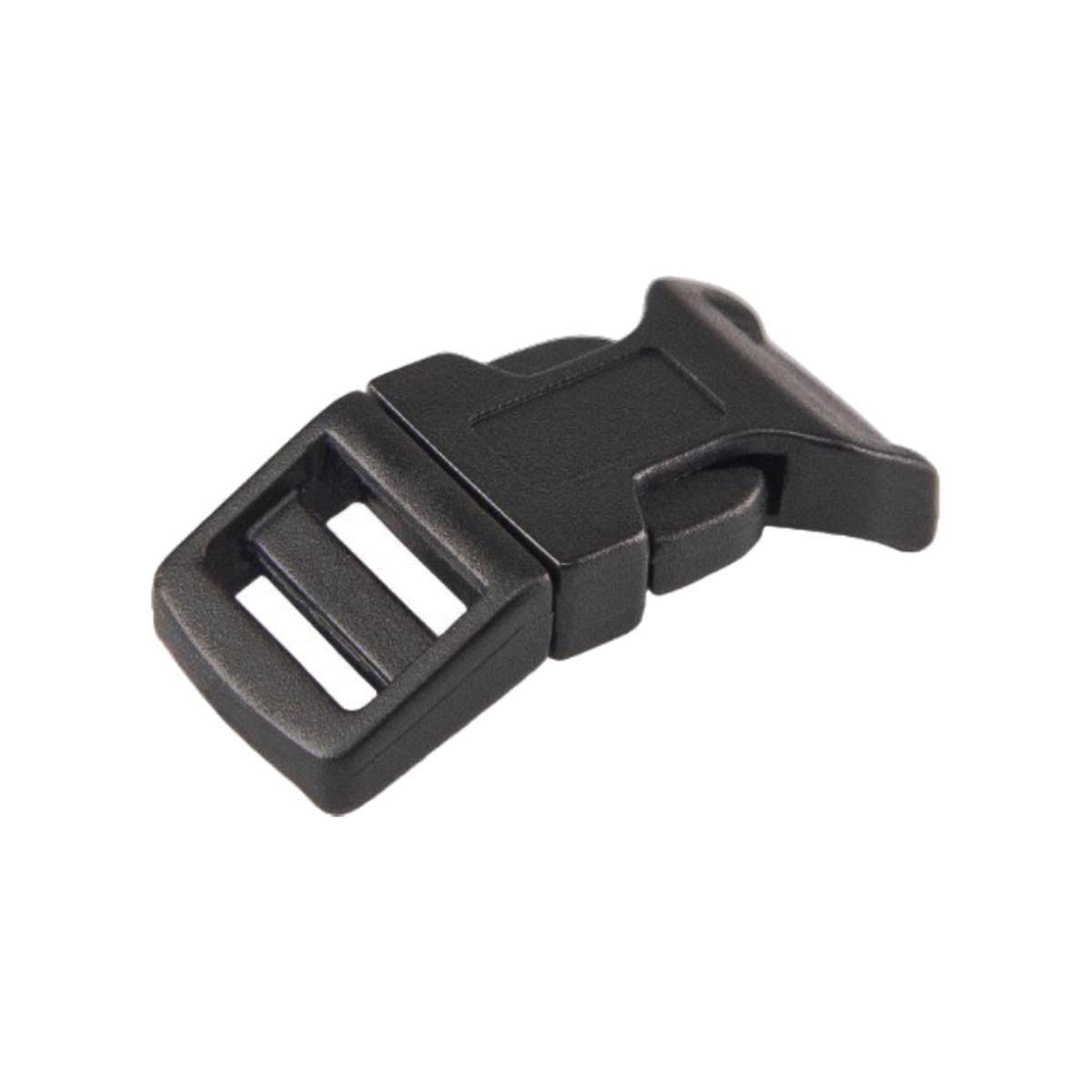Black Camber Single Adjustable Side Release Webbing Buckle