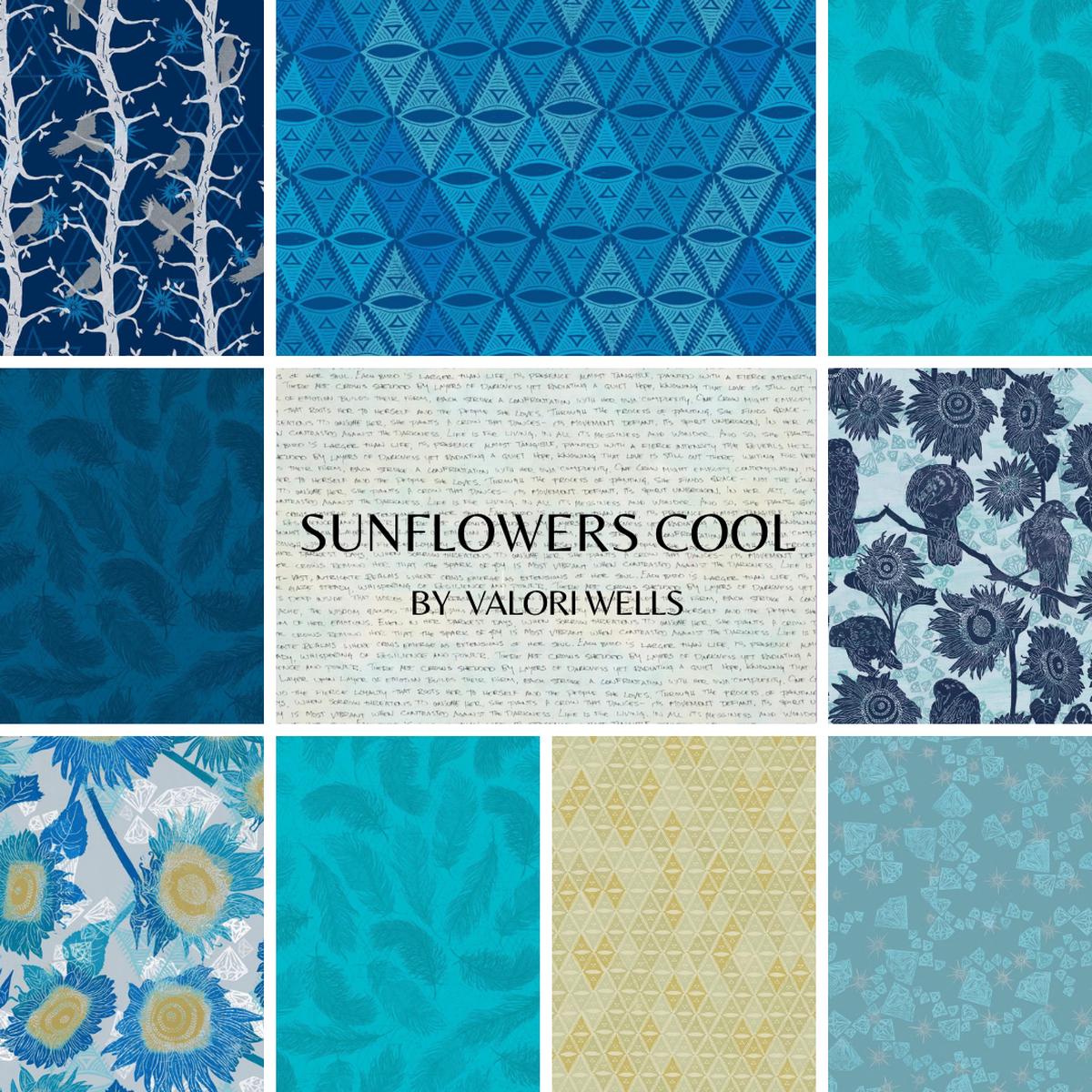 VALORI WELLS - The Wisdom - Sunflowers, Cool Pre-cut bundle