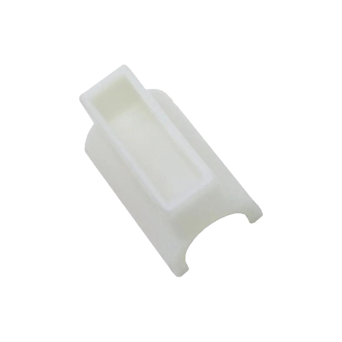White Delrin Bow Slat Rail Socket