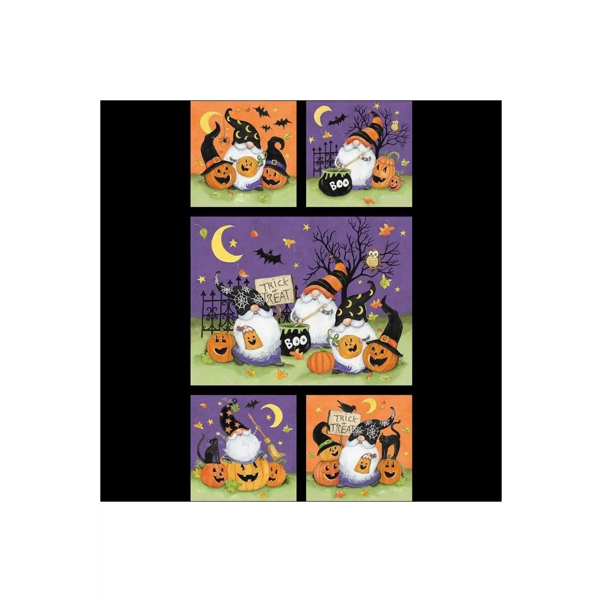 Wilmington Prints, The Boo Crew Panel - 39789-968* (Sold By 1/2 Meter)
