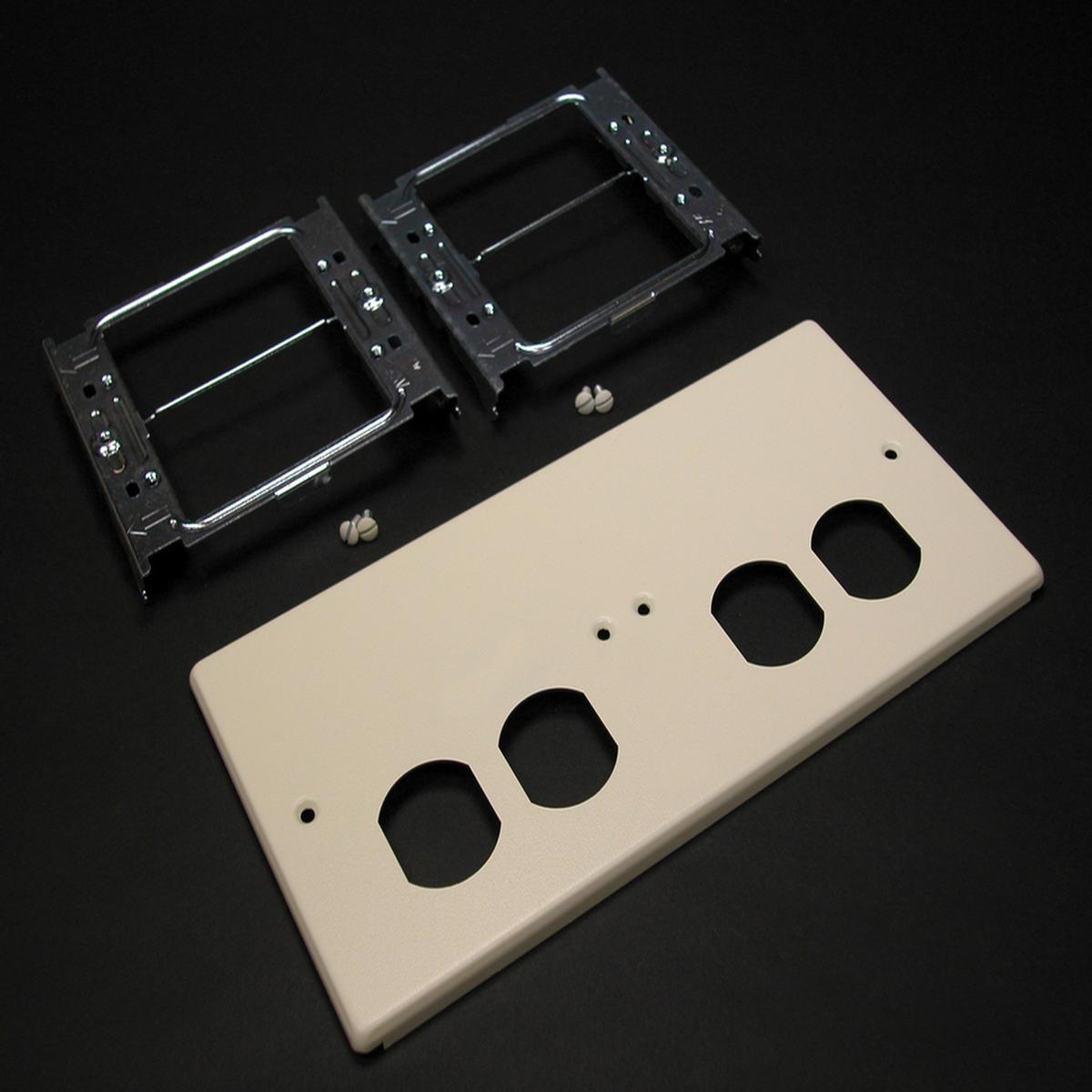 4047 Four-Gang Cover With Two Duplex Openings