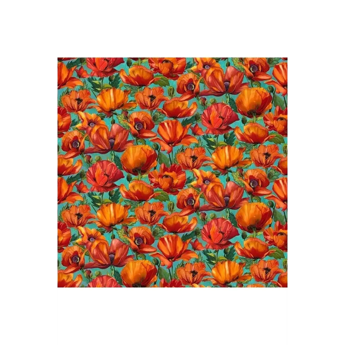 Northcott Fabrics, Charisma Collection - Packed Poppies -DP25562-68* (Sold By 1/2 Meter)