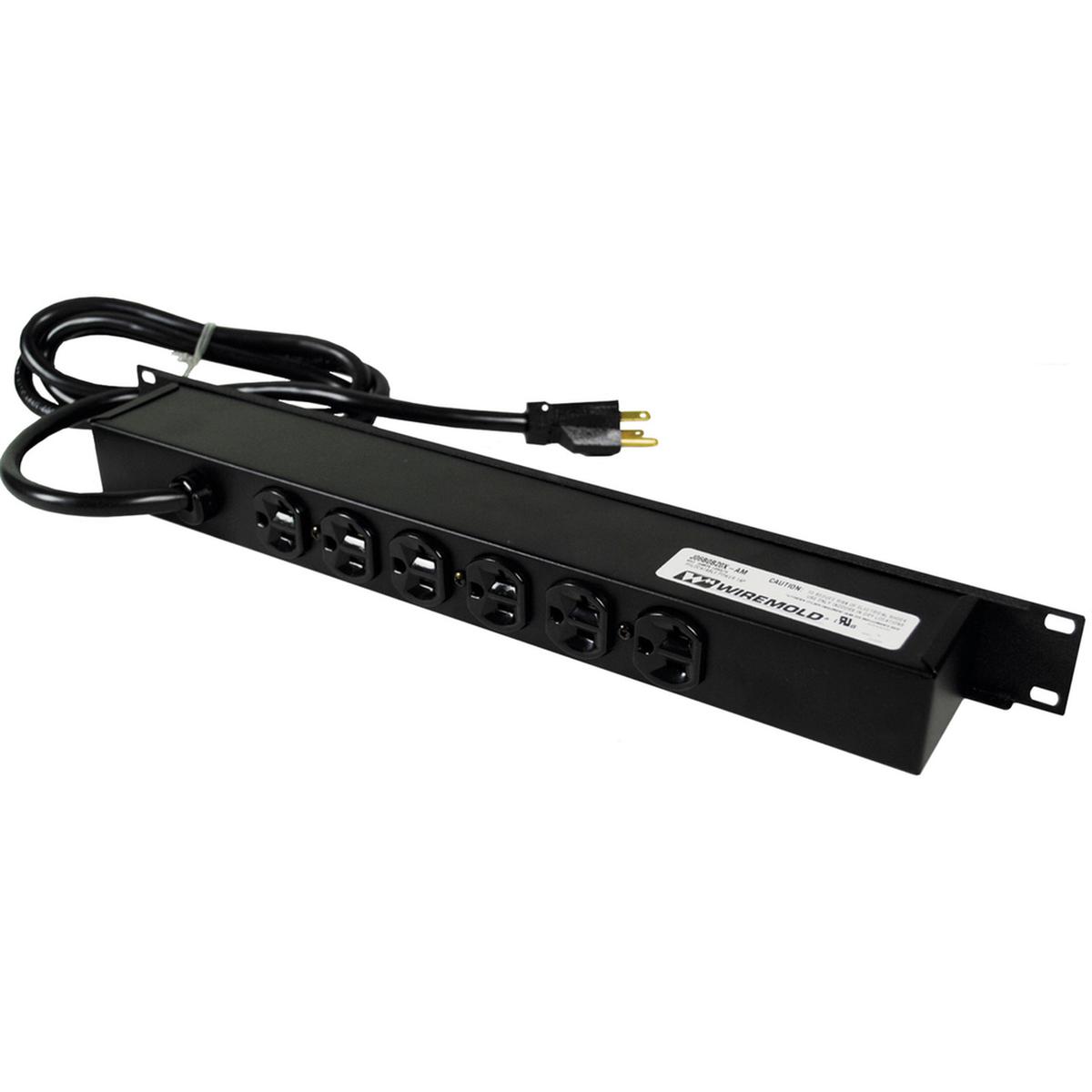 Rack Mount 120V/15A/6 rear O/L /15' cord