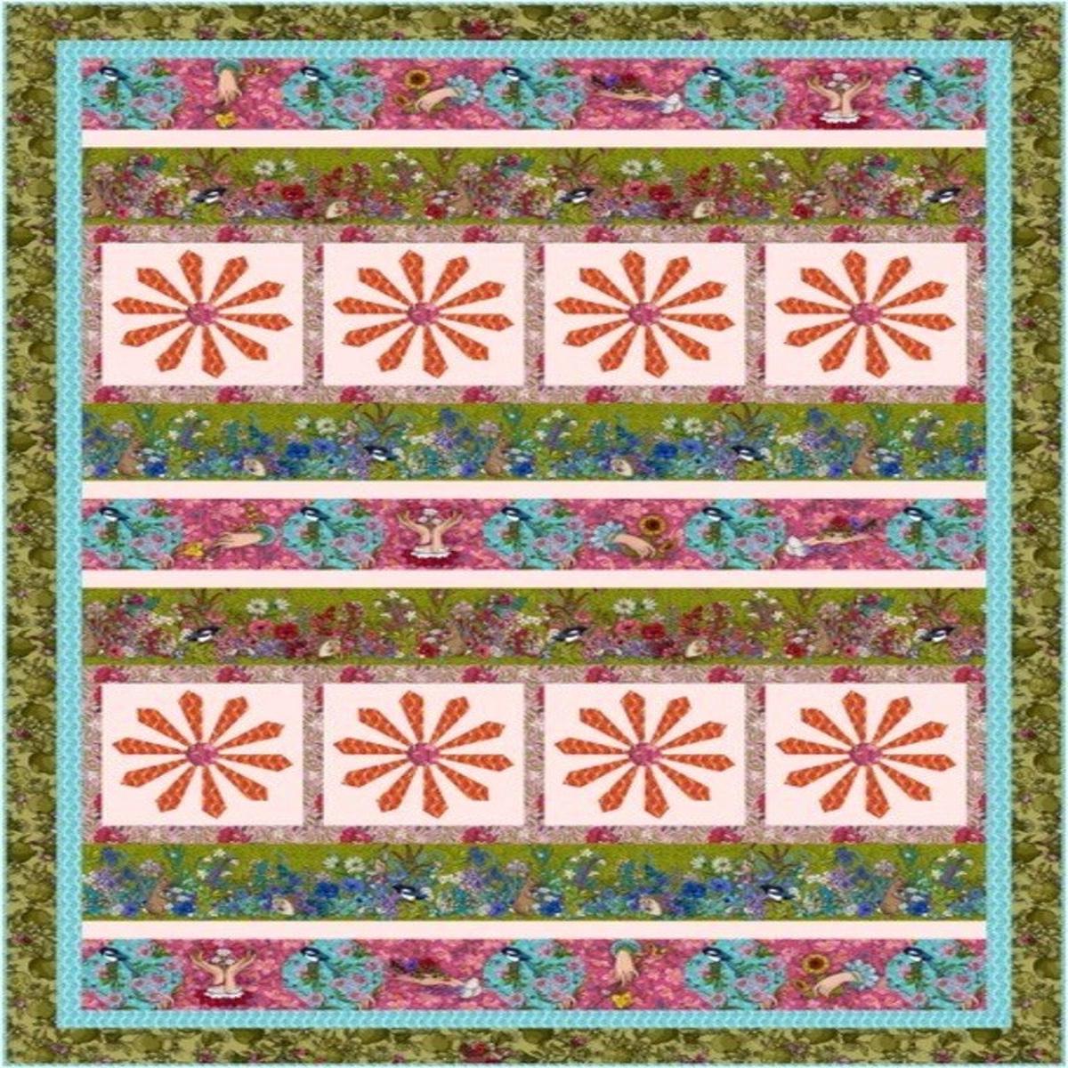 TAMARINIS - Odile Bailloeul - Language of Flowers - Posies Quilt Kit