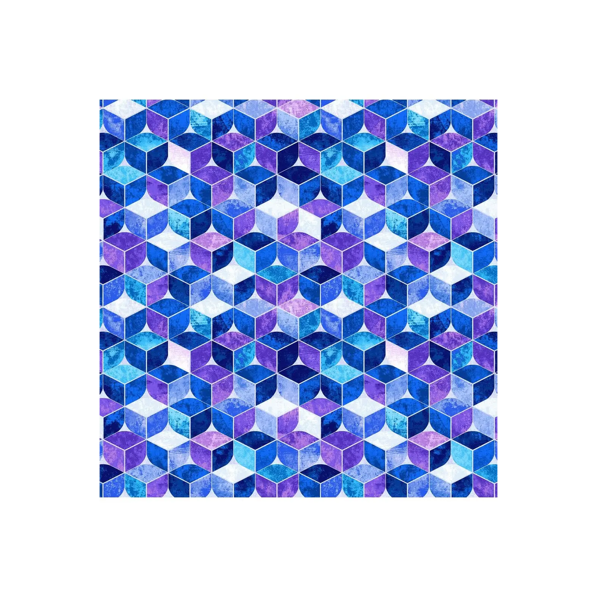 Henry Glass & Co. Fabrics, Kinetic Geometrics, Tumbling Blocks - 3090-77* (Sold By 1/2 Meter)