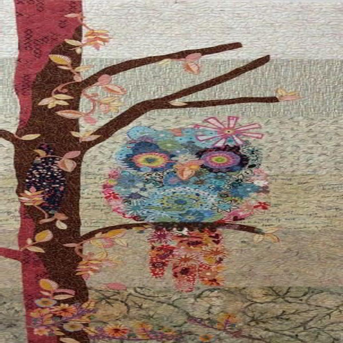 LAURA HEINE - Cora the Common Owl Collage Pattern