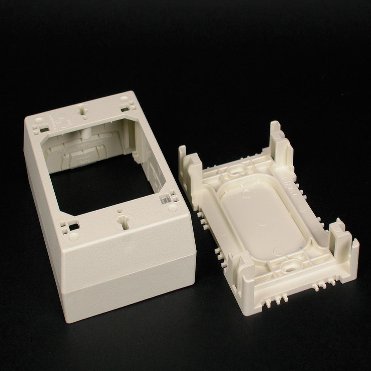 Wiremold 400/800/2300/2300D Series One-Gang Device Box, Ivory