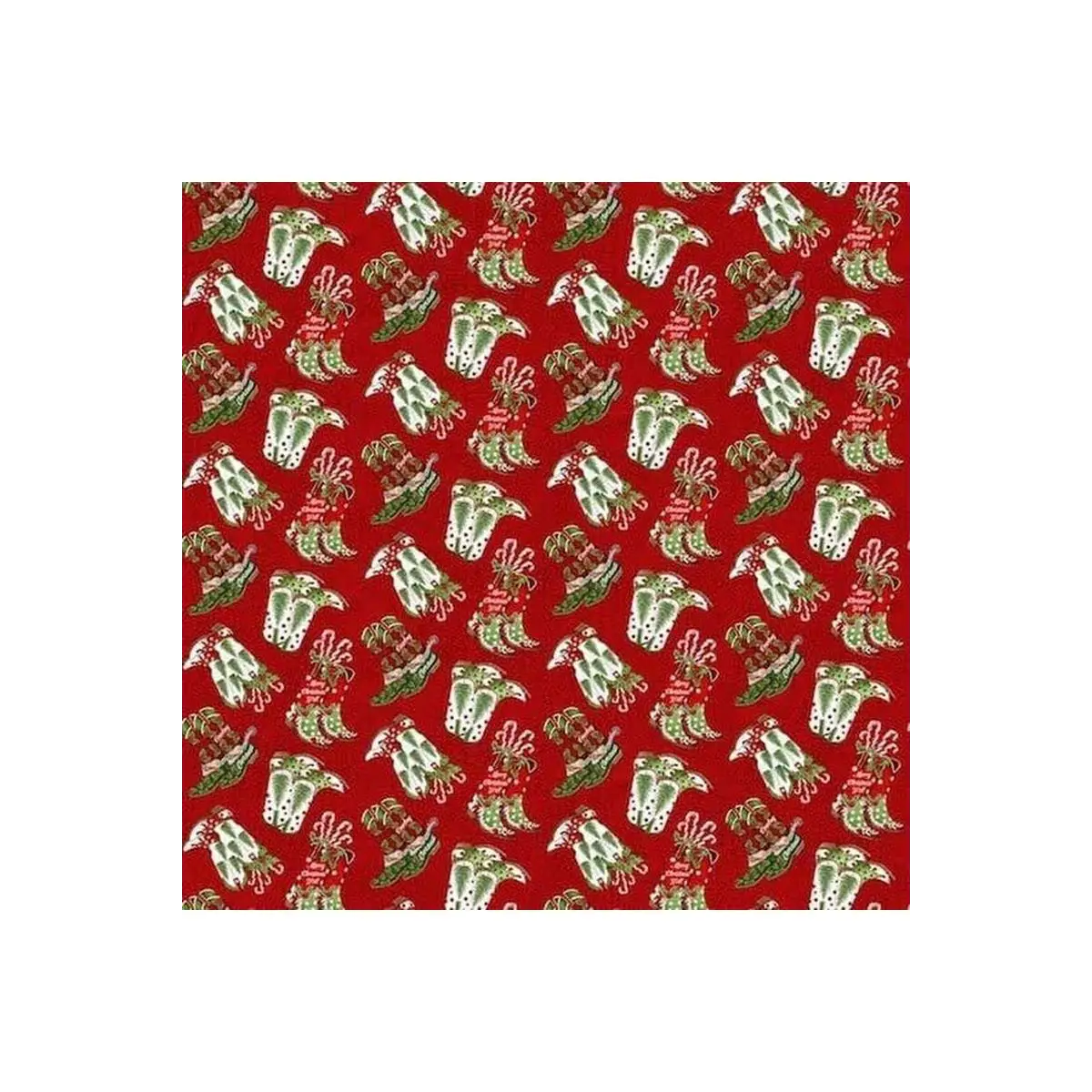 Northcott Fabrics, Howdy Christmas Cowboy Boot Toss - 24614 (Sold By 1/2 Meter)
