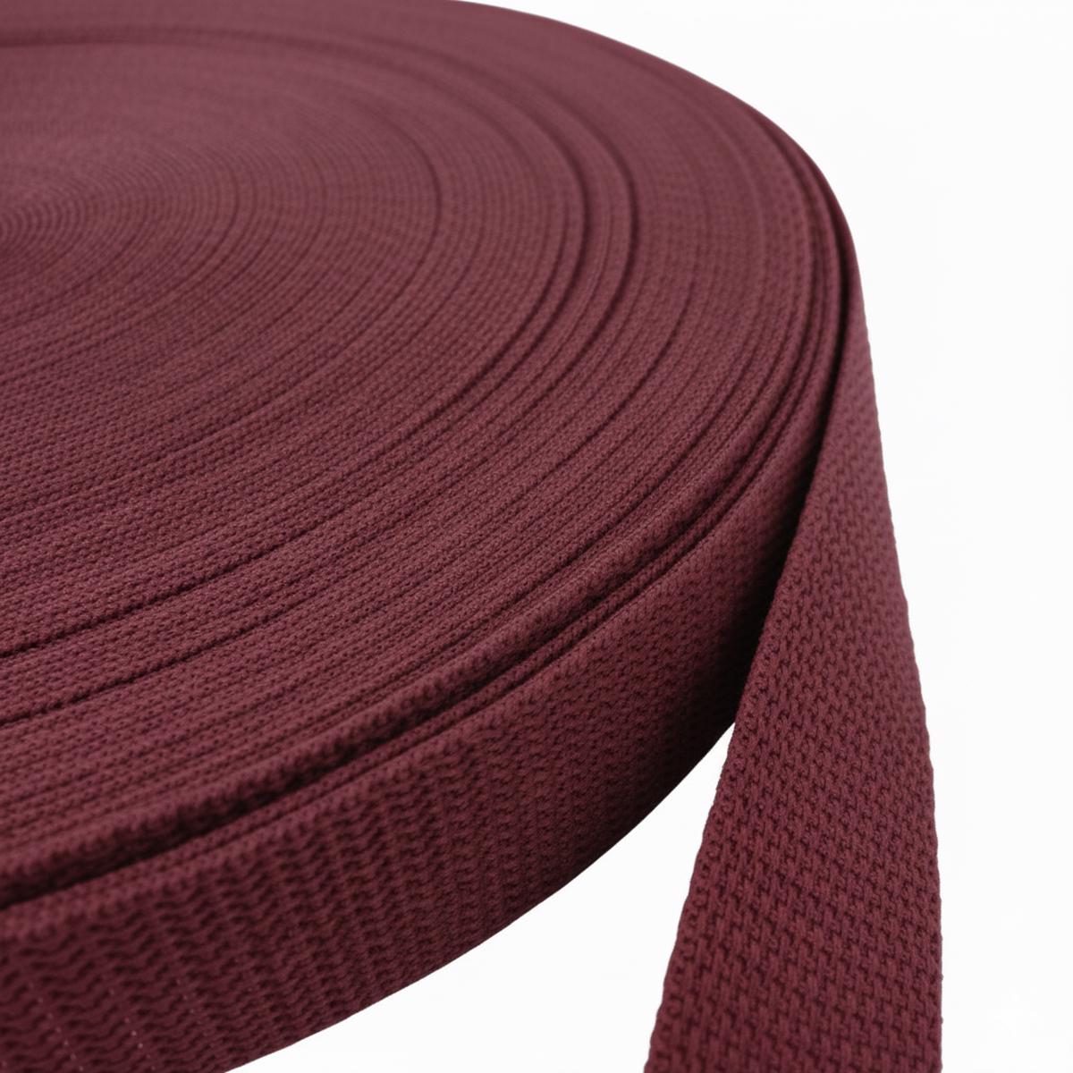 1.35 mm Burgundy Polypropylene Webbing
