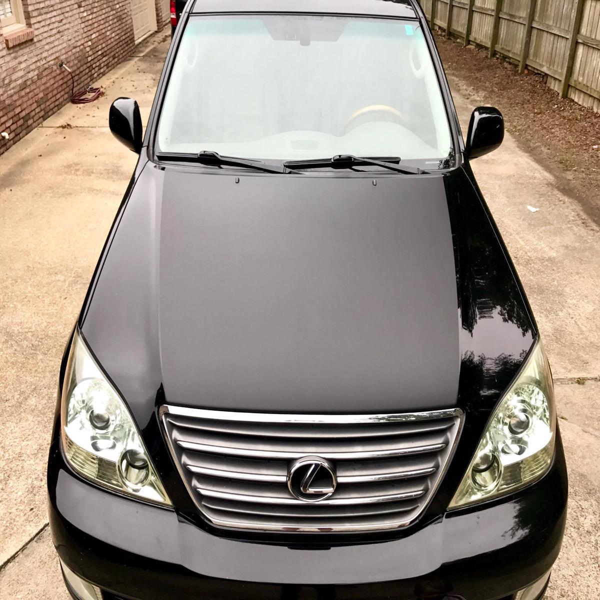Lexus GX 470 Matte Black Hood Decal