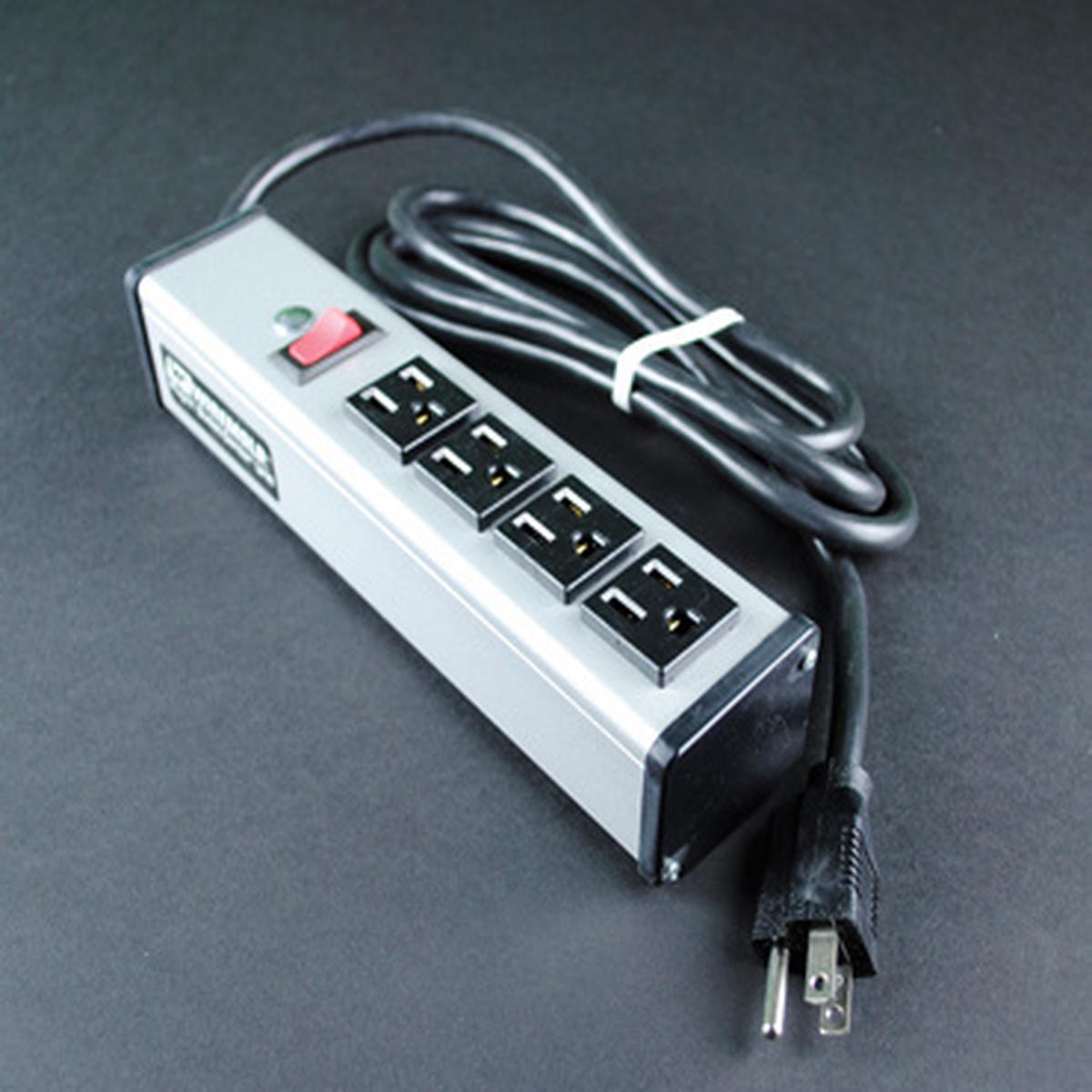 Plug-In Outlet Center Unit / 120V/15A/4 O/L /lighted switch/6' cord
