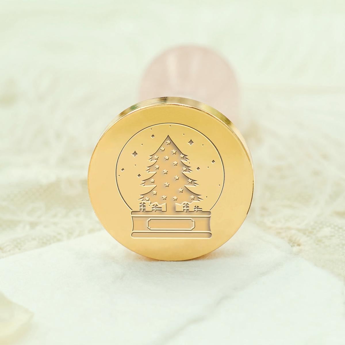 Christmas Tree Crystal Ball Wax Seal Stamp