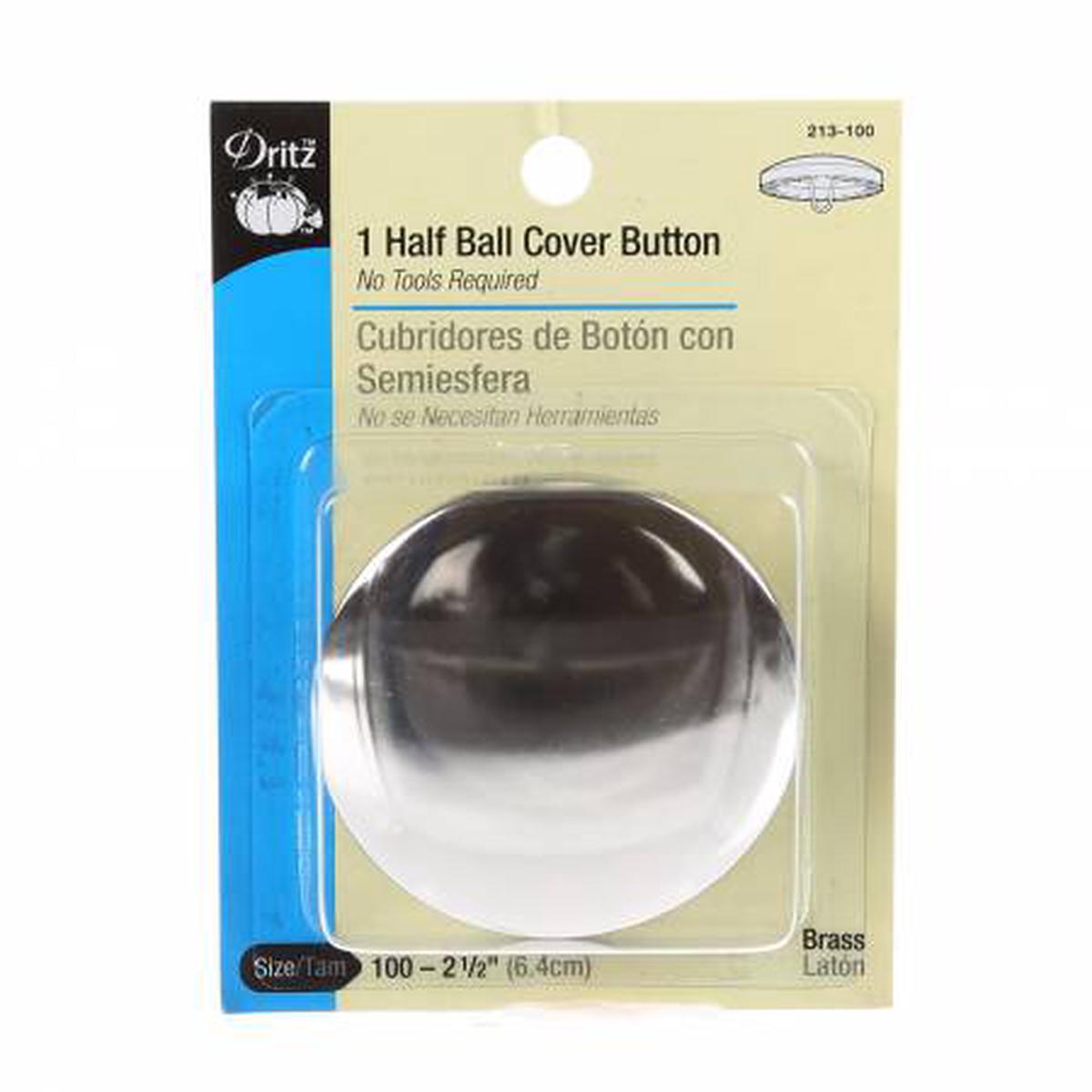 Dritz - Button Cover Half Ball 2 1/2in