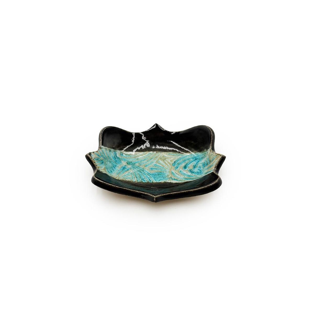 Jewellery Dish with Lithium Blue Stripe