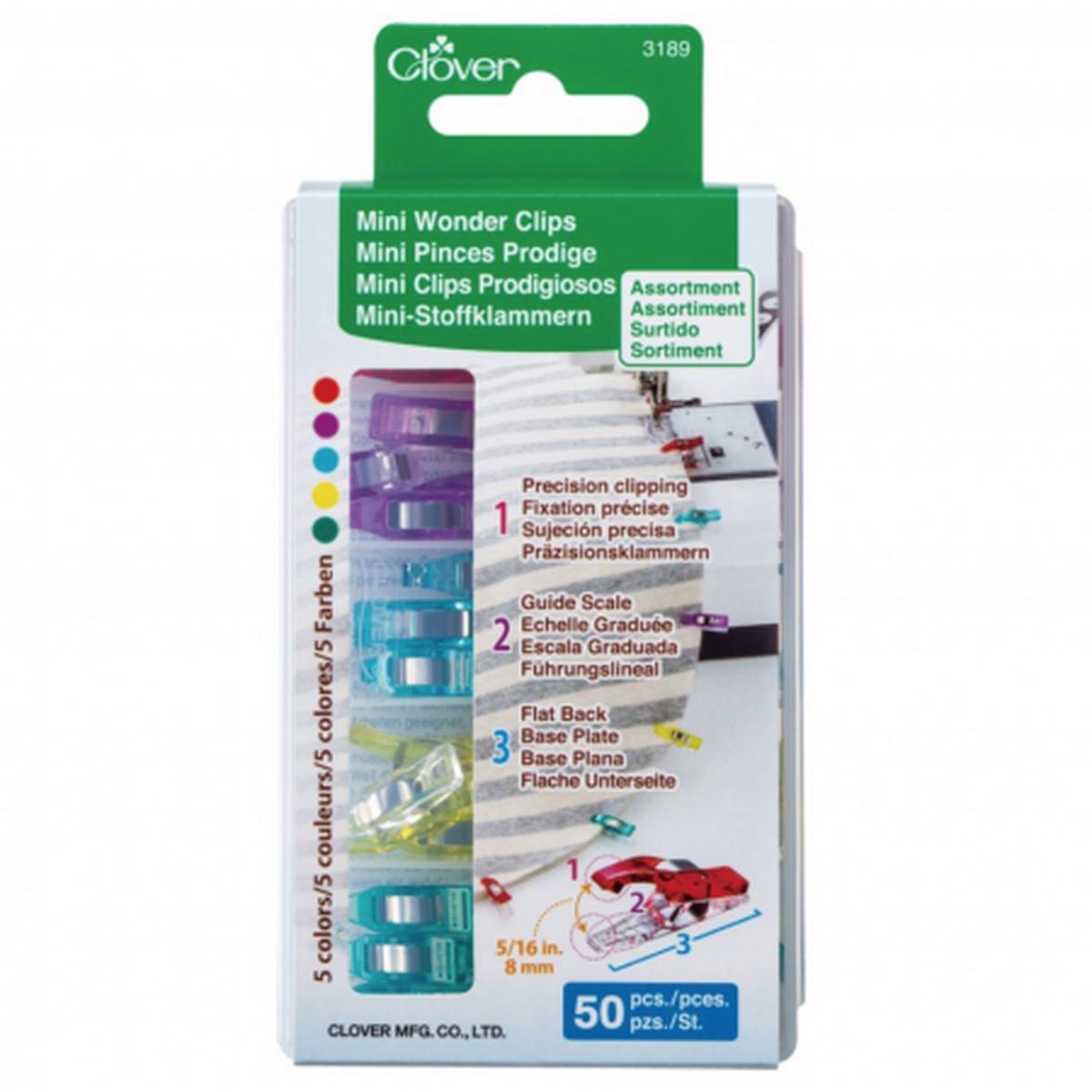 CLOVER - Mini Wonder Clips Assorted 50 pcs