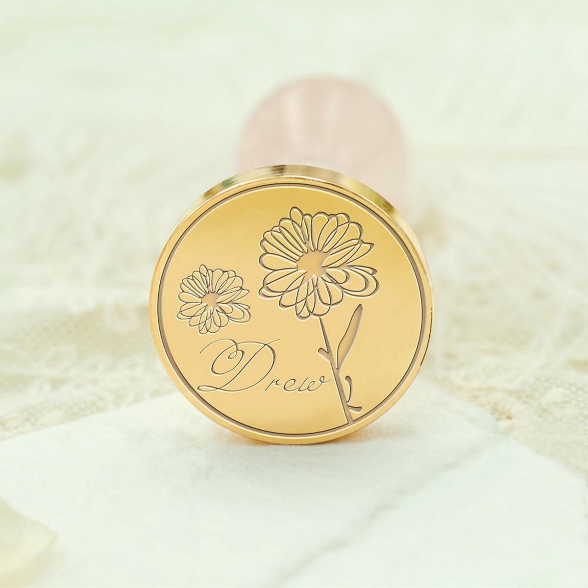 Custom Name Wax Seal Stamp - Style 12